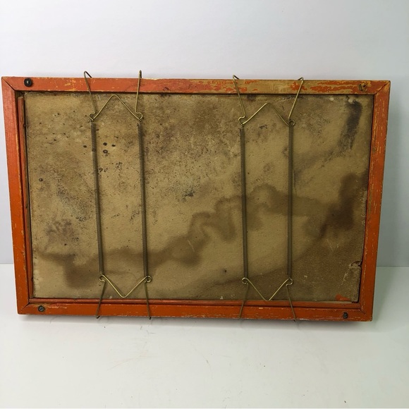 Vintage Woven Wooden Large Serving Tray Kitchen Hanging Decoration Choice Fruits - Picture 6 of 6